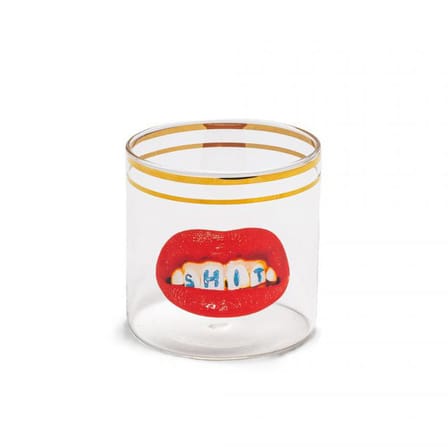Verre Toiletpaper - Shit verre multicolore / H 8,5 cm - Seletti