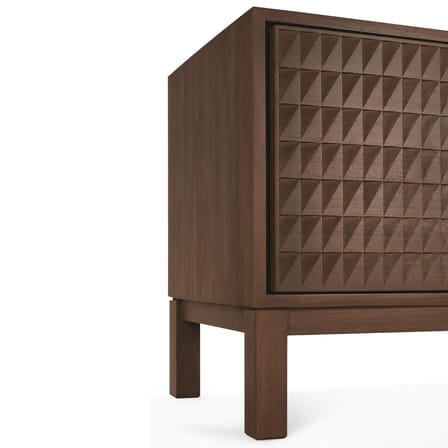 Buffet Sono bois marron / L 160 x H 60 cm - Sculpté main - Ethnicraft