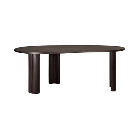 Bureau Boomerang bois marron / 200 x 100 cm - Acajou massif - Ethnicraft