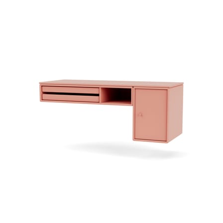 Bureau mural Bureau bois rose / L 93.8 x Prof. 38 cm - MONTANA