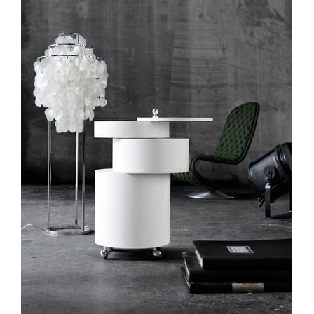 Chariot Barboy bois blanc / Panton 1963 - Verpan