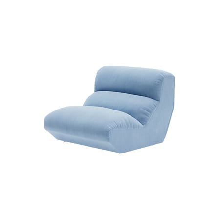 Chauffeuse Hi Lo AV54 tissu bleu - &tradition
