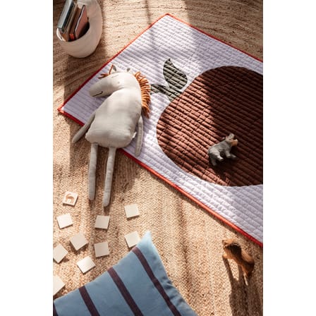 Coussin Grand tissu bleu / Lin & coton - 50 x 50 cm - Ferm Living