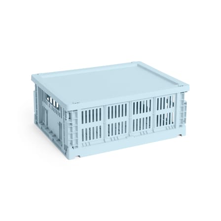 Couvercle  plastique bleu / Pour panier Colour Crate Medium 27 x 35 cm - Hay