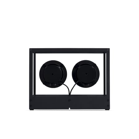 Enceinte Small verre noir / L 26 x H 20 cm - Verre trempé - Transparent Speaker