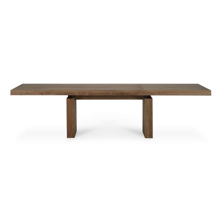Double Extending table wood brown / L 200 to 300 cm - 8 to 12 people - Ethnicraft