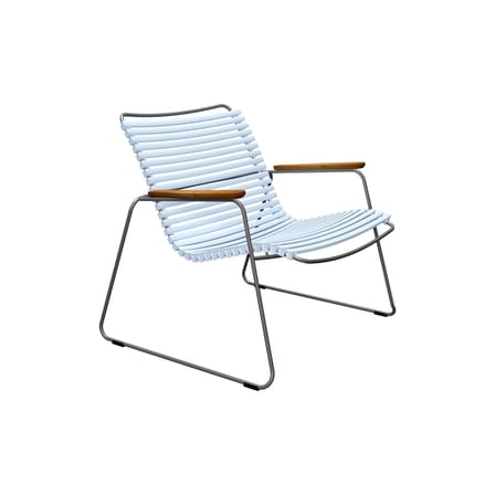 Fauteuil bas Click Roomy Lounge plastique bleu - Houe