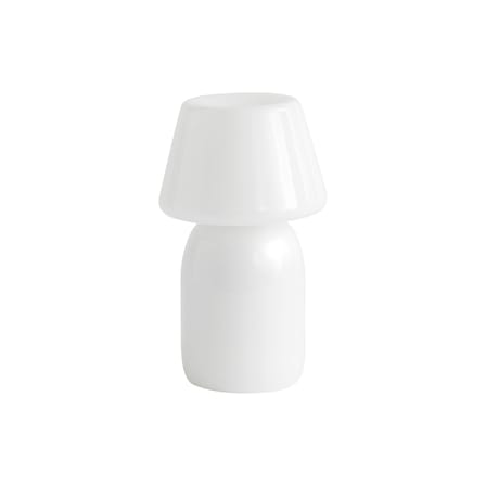 Lampada da esterno ricaricabile senza fili Apollo vetro bianco / Vetro soffiato a bocca - Hay
