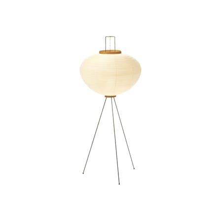 Lampadaire Akari 10A papier beige /Isamu Noguchi, 1951 - Ø 53 x H 123 cm - Vitra