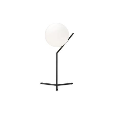 Lampe de table IC T1 High métal verre blanc noir / Ø 20 x H 53 cm - Michael Anastassiades, 2014 - Flos