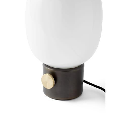 Lampe de table JWDA verre blanc marron métal /  Ø 19 cm x H 32 cm - Audo Copenhagen