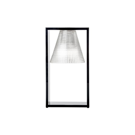Lampe de table Light-Air plastique noir transparent - Kartell