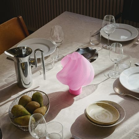 Lampe sans fil rechargeable Soft Serve rose - CRÈME ATELIER