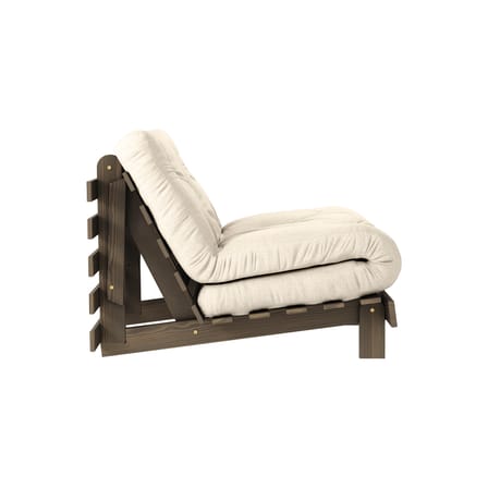 Fauteuil convertible Roots / Dormeuse & lit d'appoint - 3 positions / Structure marron - KARUP DESIGN