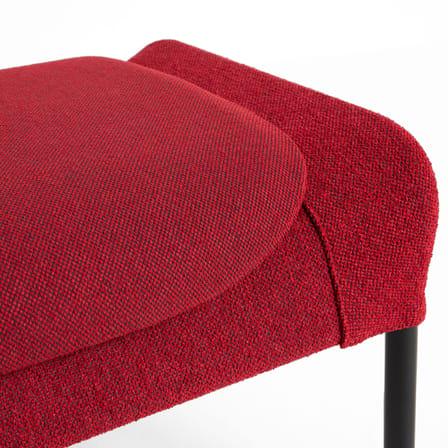 Poggiapiedi O2 tessuto rosso - Hay