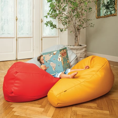 Pouf d'extérieur Sacco Outdoor Medium gris / 68 x 68 cm - Réédition 1968 - Zanotta
