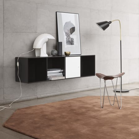 Rangement mural Line bois blanc / L 139.2 x P 30 cm H 35.4 cm - MONTANA