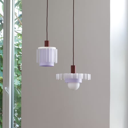 Suspension Gigi n°3 / Ø 28 x H 14,5 cm - Plastique recyclé / Fabriqué en France - Warren & Laetitia