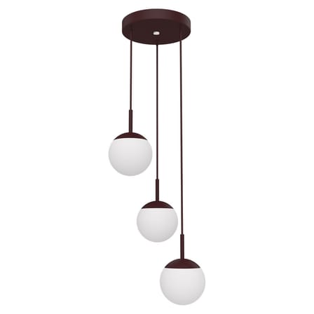 Suspension Mooon! Triple LED / Sphère verre - Bluetooth - Ø 15 cm - Fermob