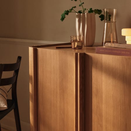 Commode Tilu bois naturel / L 103 x H 90 x P 58 cm - Ferm Living
