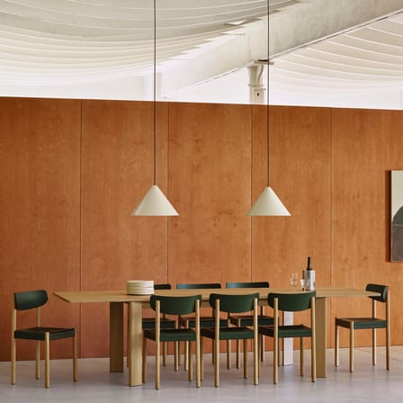 Table à rallonge Chisel 630 bois noir / L 180/280 cm x 95 cm - Hay