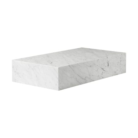 Table basse Plinth Grand marbre blanc / Marbre - 137 x 76 cm x H 28 cm - Audo Copenhagen
