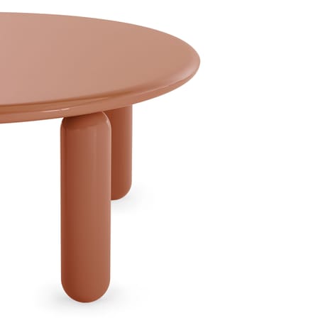 Table basse Undique Mas bois orange / Ø 85 x H 30 cm - Patricia Urquiola, 2023 - Kartell