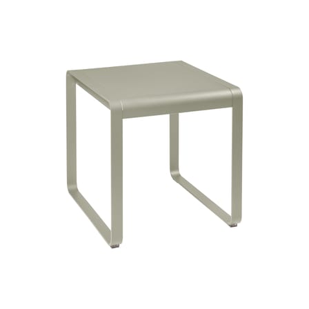 Table rectangulaire Bellevie métal beige / 74 x 80 cm - Fermob