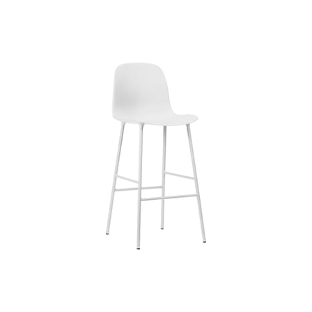 Tabouret de bar Form plastique blanc / H 75 cm - Normann Copenhagen