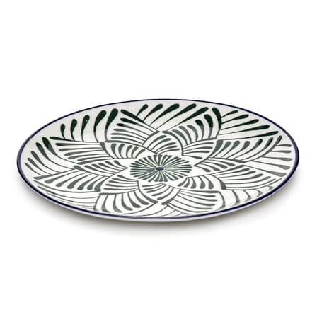 Teller Bazaar keramik grün / Set von 4 - Ø 26,5 cm - Serax