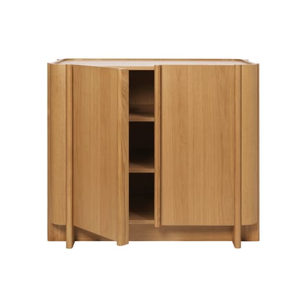 Kommode Tilu holz natur / B 103 x H 90 x T 58 cm - Ferm Living