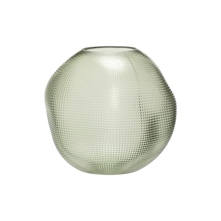 Balloon Vase glass green / Ø 21 x H 20 cm - HÜBSCH