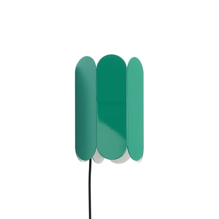 Applique avec prise Arcs métal vert / L 17 x H 25 cm - Hay