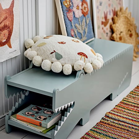 Banc enfant Arnie bois vert / L 100 cm - Bloomingville