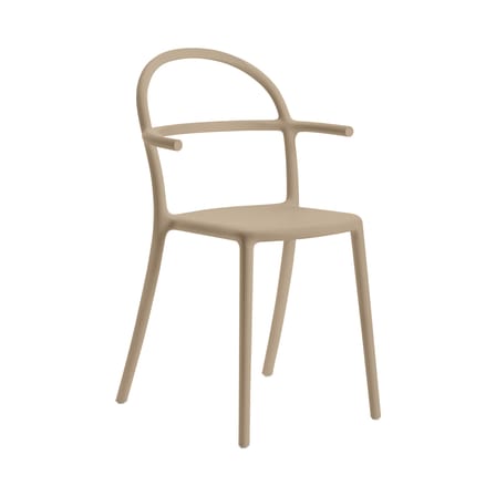 Fauteuil empilable Generic C plastique beige - Kartell