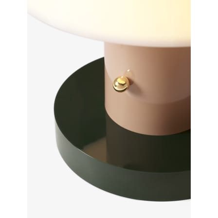 Lampe sans fil rechargeable Setago  JH27 plastique vert beige / by Jaime Hayon - &tradition