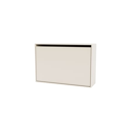Meuble à chaussures Hide bois blanc / L 69,6 x H 46,8 x Prof. 20 cm - MONTANA