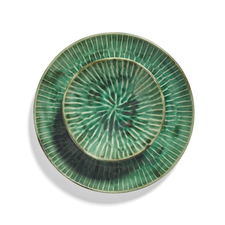 Piatto Verde Lanza ceramica verde / Ø 27 cm - Set di 2 - Serax