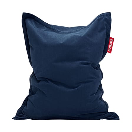 Pouf Original Slim Cord tissu bleu / 100% recyclé - Velours côtelé - Fatboy