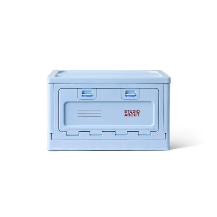 Schachtel Box Medium plastikmaterial blau / 40 x 29 x H 23,7 cm - stapelbar - STUDIO ABOUT