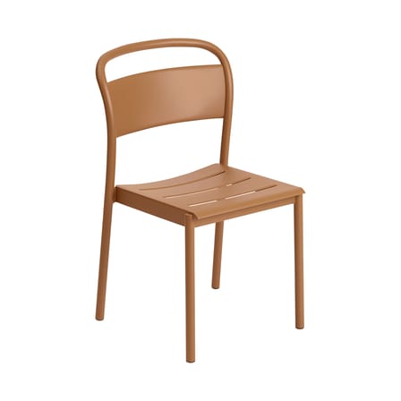 Stapelbarer Stuhl Linear metall braun beige / Stahl - Muuto