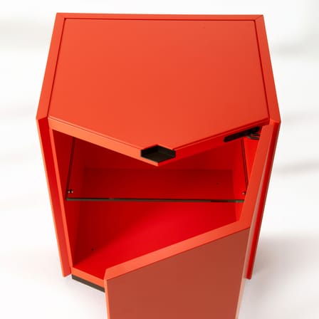 Table de chevet Z24 728 bois orange - Zanotta