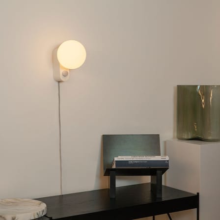 Alumina Table lamp metal white / Wall light - TALA