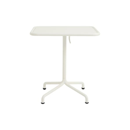 Table rectangulaire Deville métal blanc / 60 x 70 cm - Hay