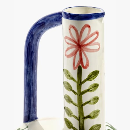 Vase Bijao céramique multicolore / Ø 25 x H 45 cm - Serax