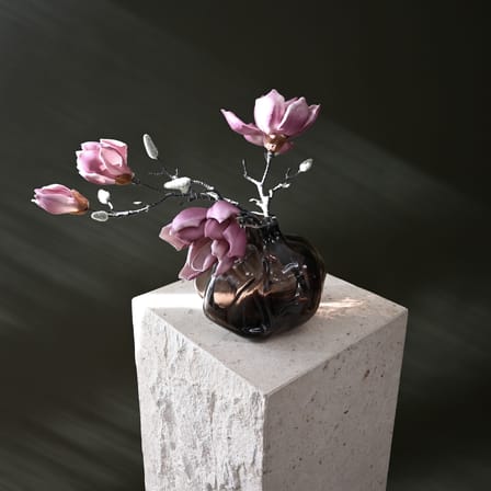Vase Wabi Mini verre marron / Ø 19 x H 16 cm - 101 COPENHAGEN