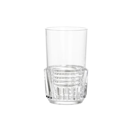 Verre Trama Large plastique transparent / H 15 cm - Kartell