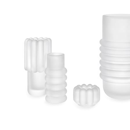 Windlicht Press Vertical glas weiß - Tom Dixon