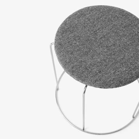 Accessoire  tissu gris / Coussin aimanté pour tabourets Wire - &tradition