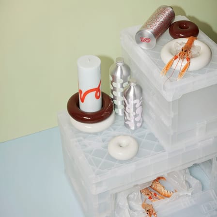 Boîte Blox Medium plastique transparent / 52.5 x 36 x H 33 cm - STUDIO ABOUT